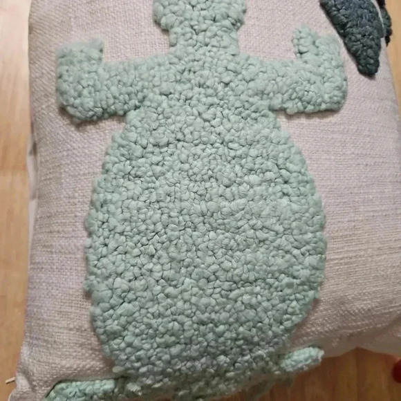 Opal House Decorative Pillow with Green Lizards - Picture 5 of 13